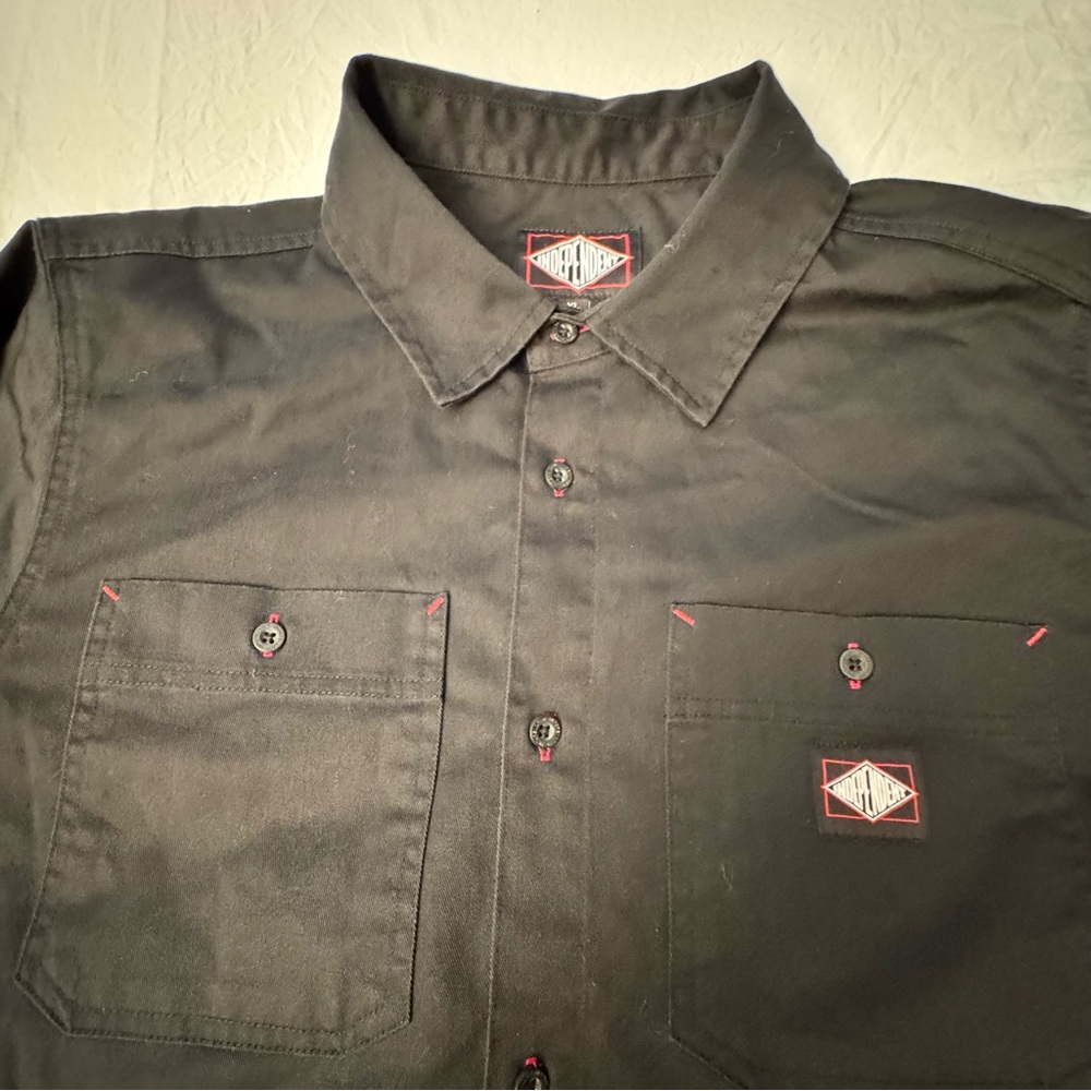 Y2K Independent Truck Company Long Sleeve Button Down Shirt Size XL Logo